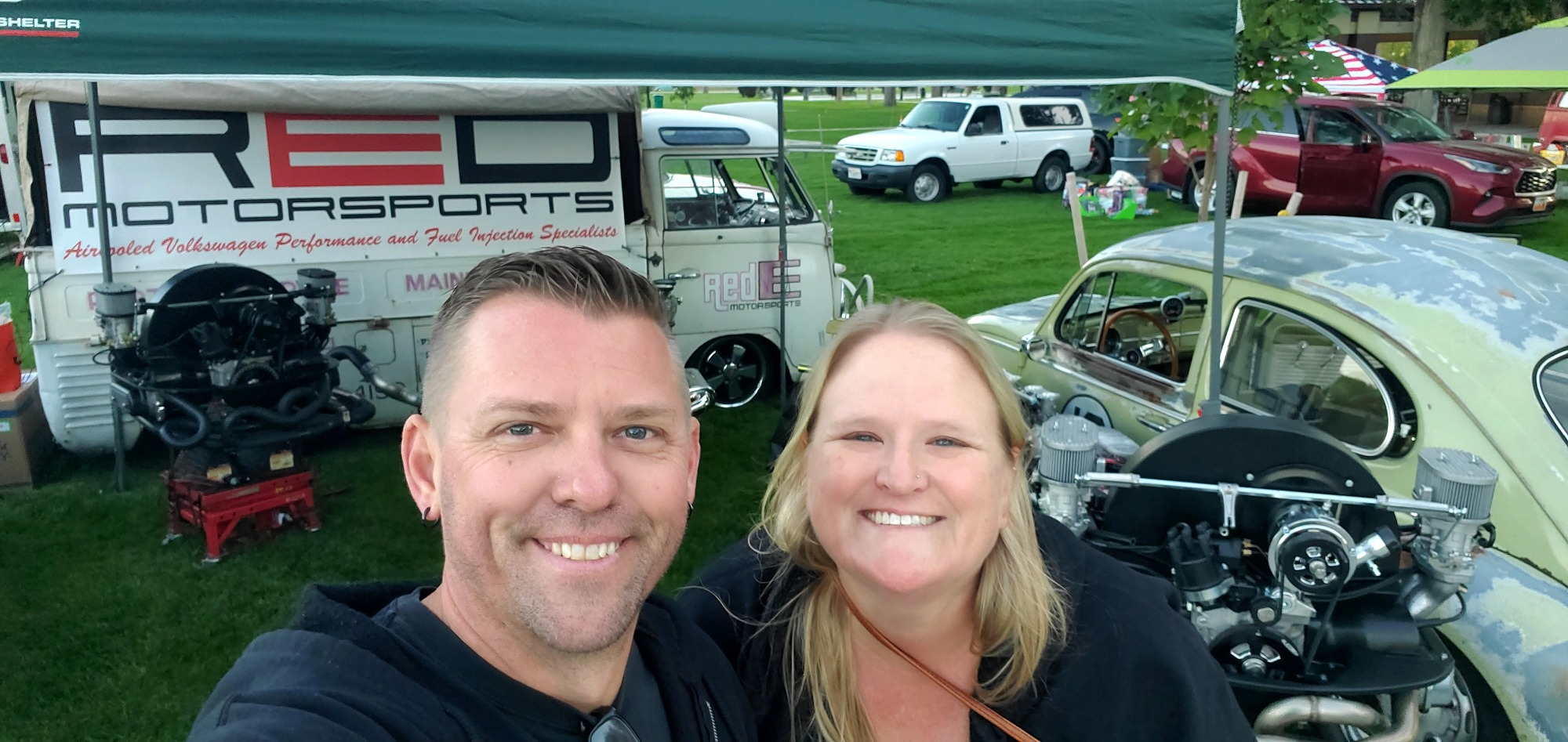 The Red-E Motorsports / ACPW founders at a local aircooled VW show